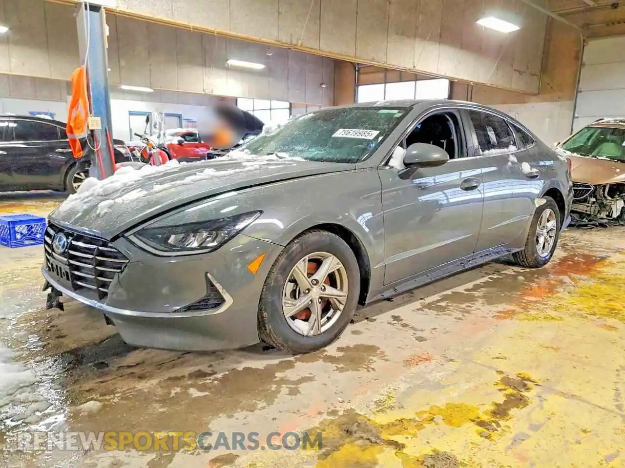 1 Photograph of a damaged car 5NPEG4JA9MH127323 HYUNDAI SONATA 2021