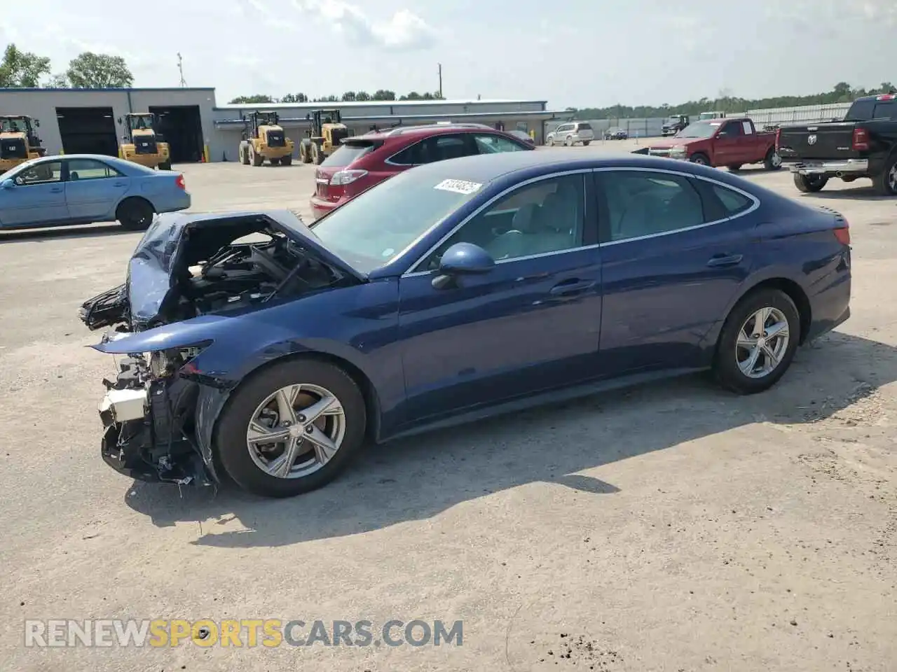 1 Photograph of a damaged car 5NPEG4JAXMH077595 HYUNDAI SONATA 2021