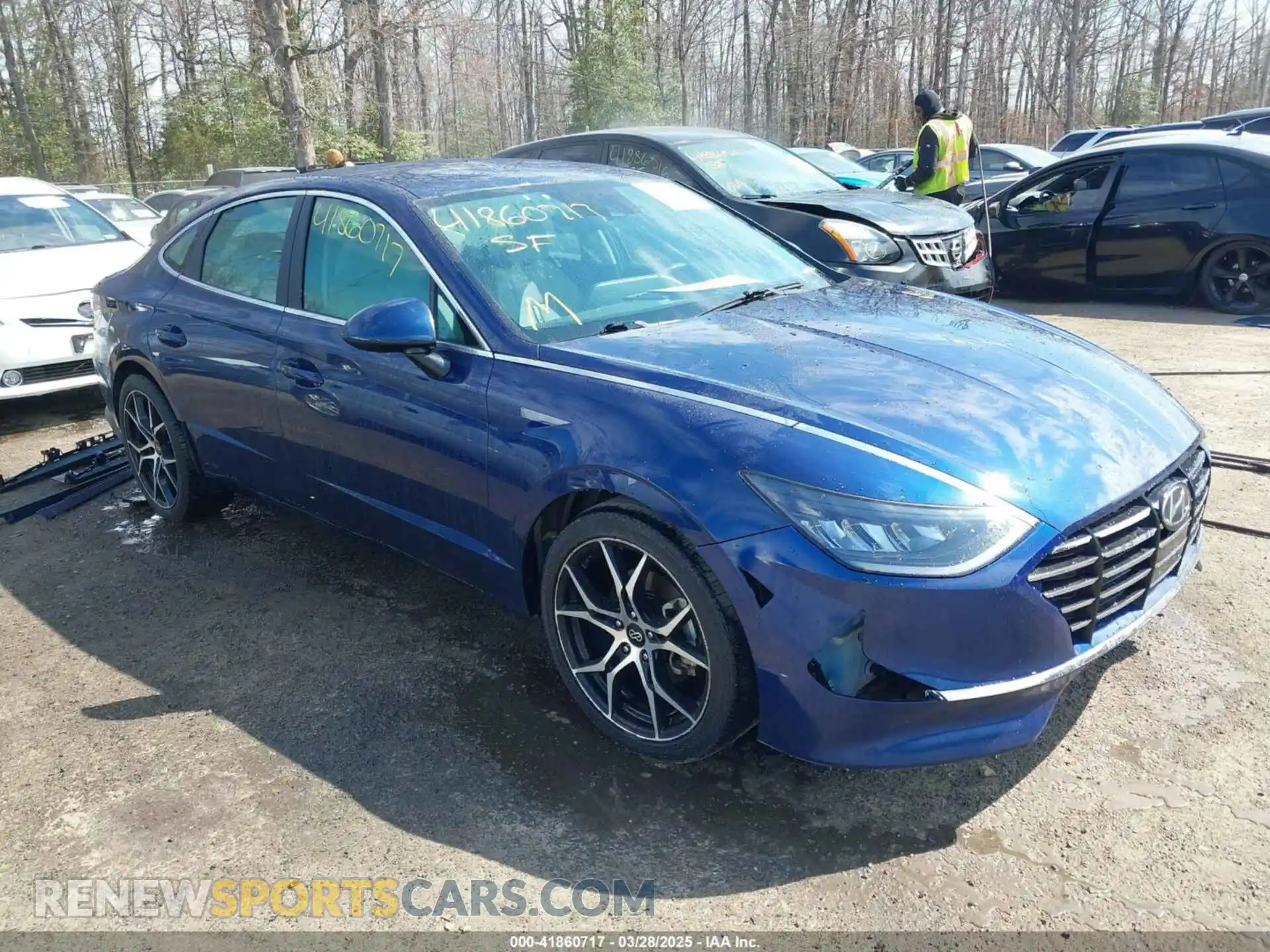 1 Photograph of a damaged car 5NPEG4JAXMH086488 HYUNDAI SONATA 2021