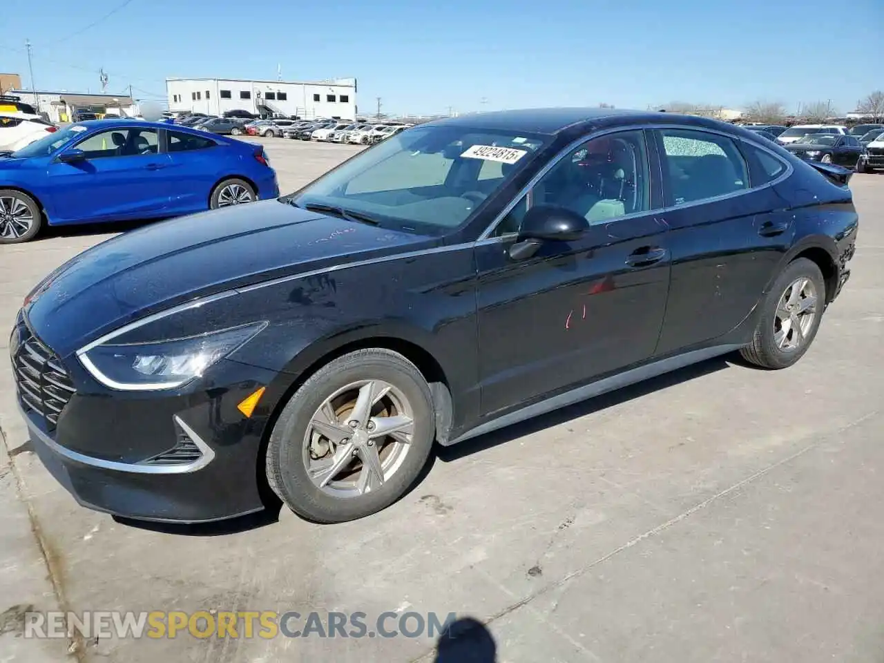 1 Photograph of a damaged car 5NPEG4JAXMH115875 HYUNDAI SONATA 2021