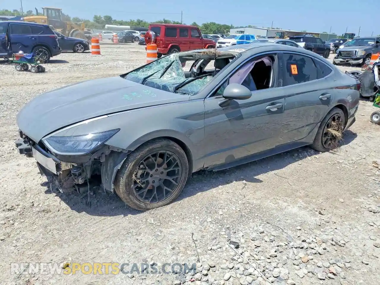 1 fotografías del automóvil dañado 5NPEG4JAXMH118632 HYUNDAI SONATA 2021
