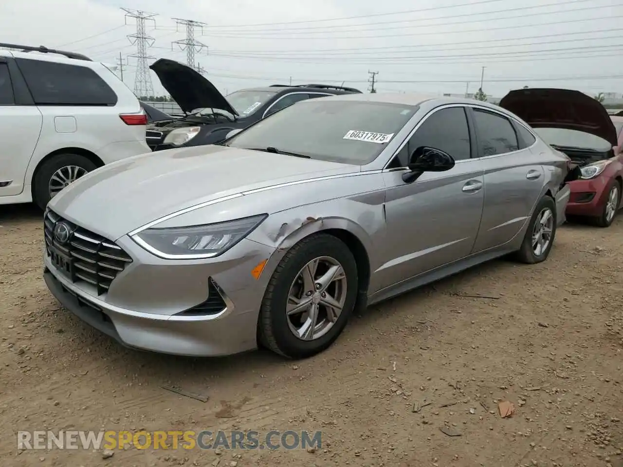 1 Photograph of a damaged car 5NPEG4JAXMH120428 HYUNDAI SONATA 2021