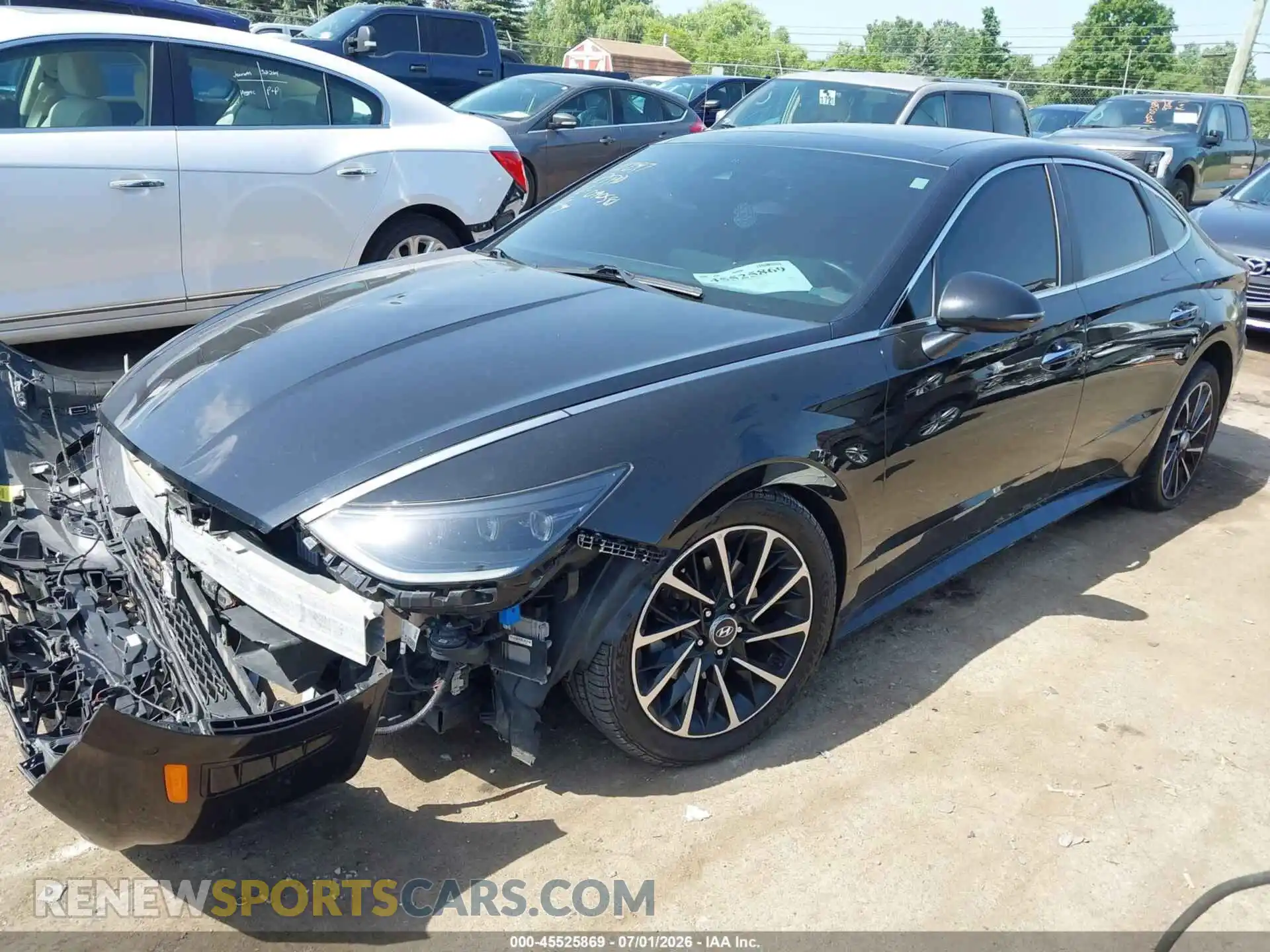2 Photograph of a damaged car 5NPEH4J21MH090581 HYUNDAI SONATA 2021