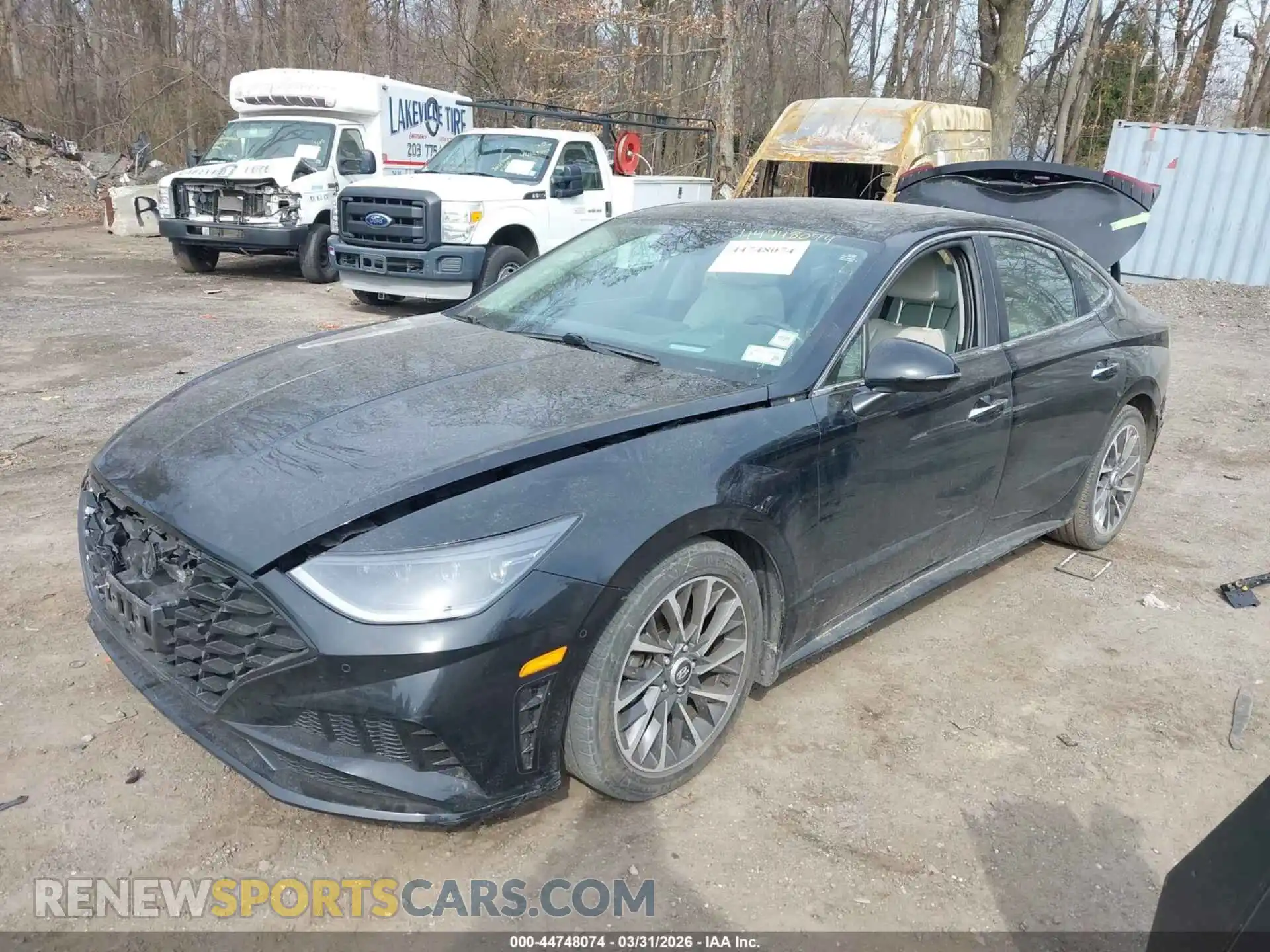 2 fotografías del automóvil dañado 5NPEH4J21MH111235 HYUNDAI SONATA 2021