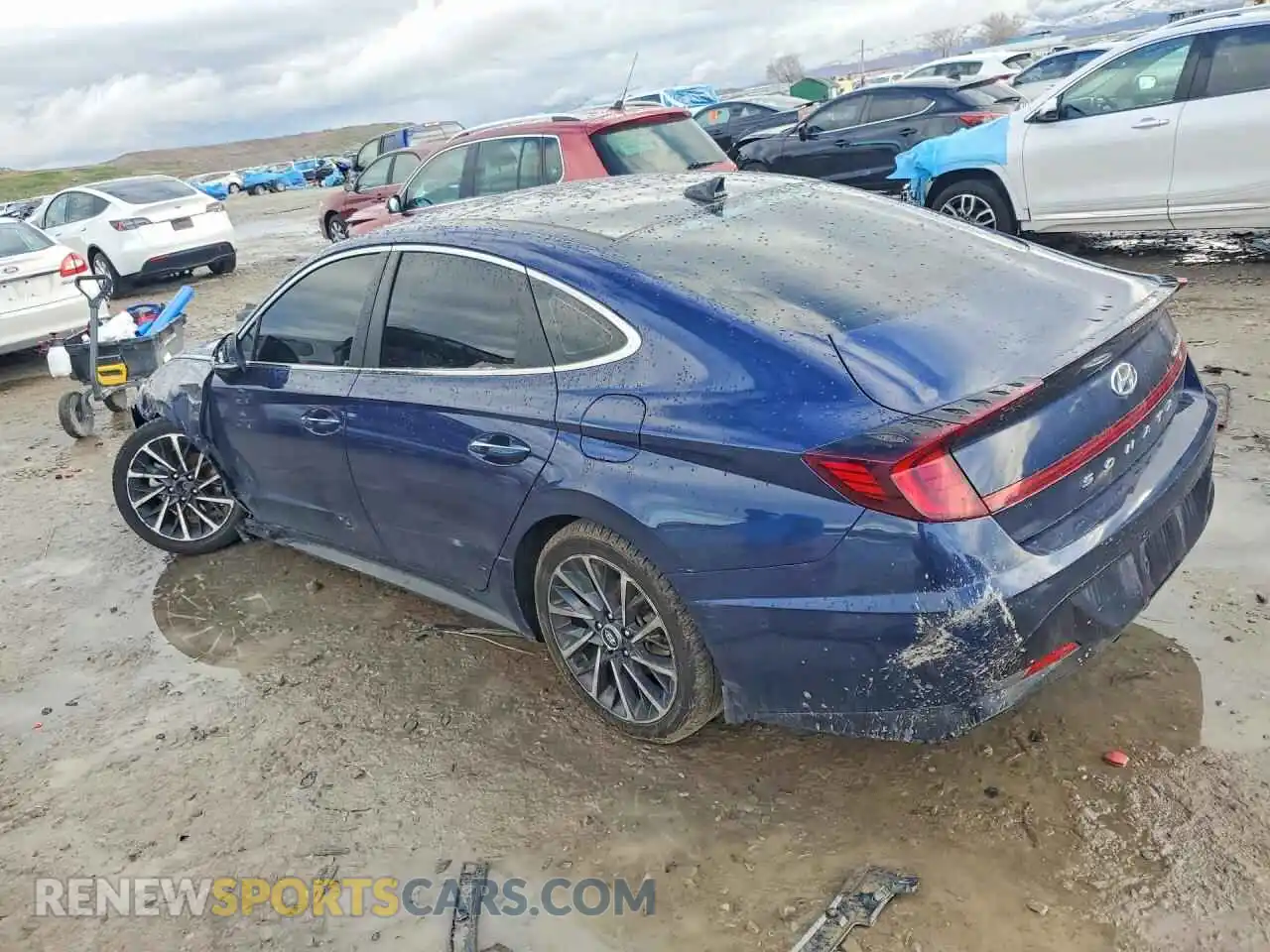 2 Photograph of a damaged car 5NPEH4J21MH119626 HYUNDAI SONATA 2021