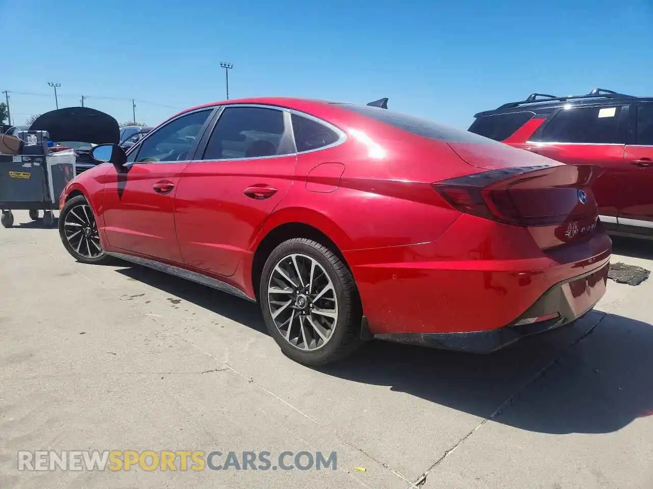 2 Photograph of a damaged car 5NPEH4J23MH079923 HYUNDAI SONATA 2021