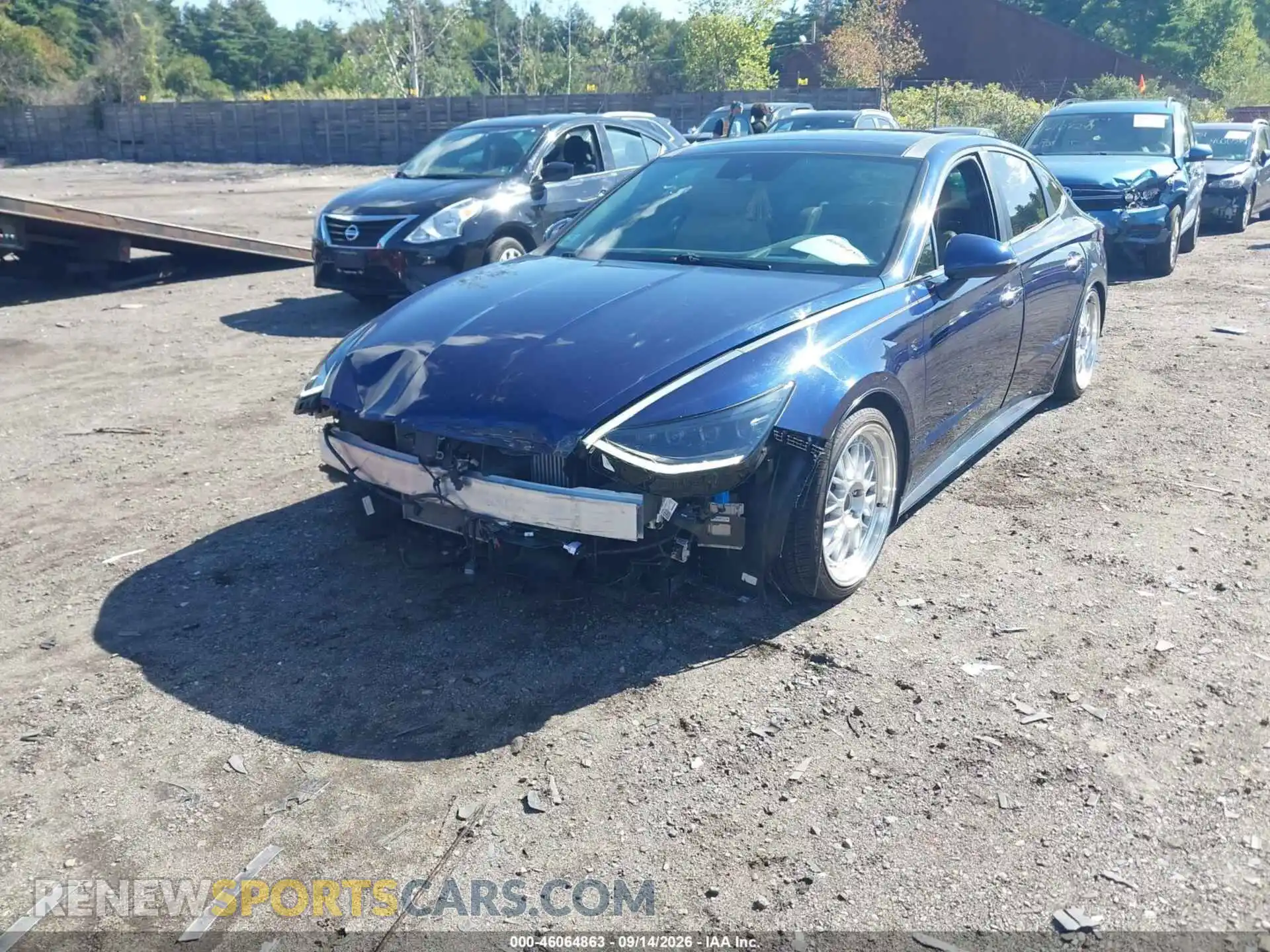 2 fotografías del automóvil dañado 5NPEH4J23MH093000 HYUNDAI SONATA 2021