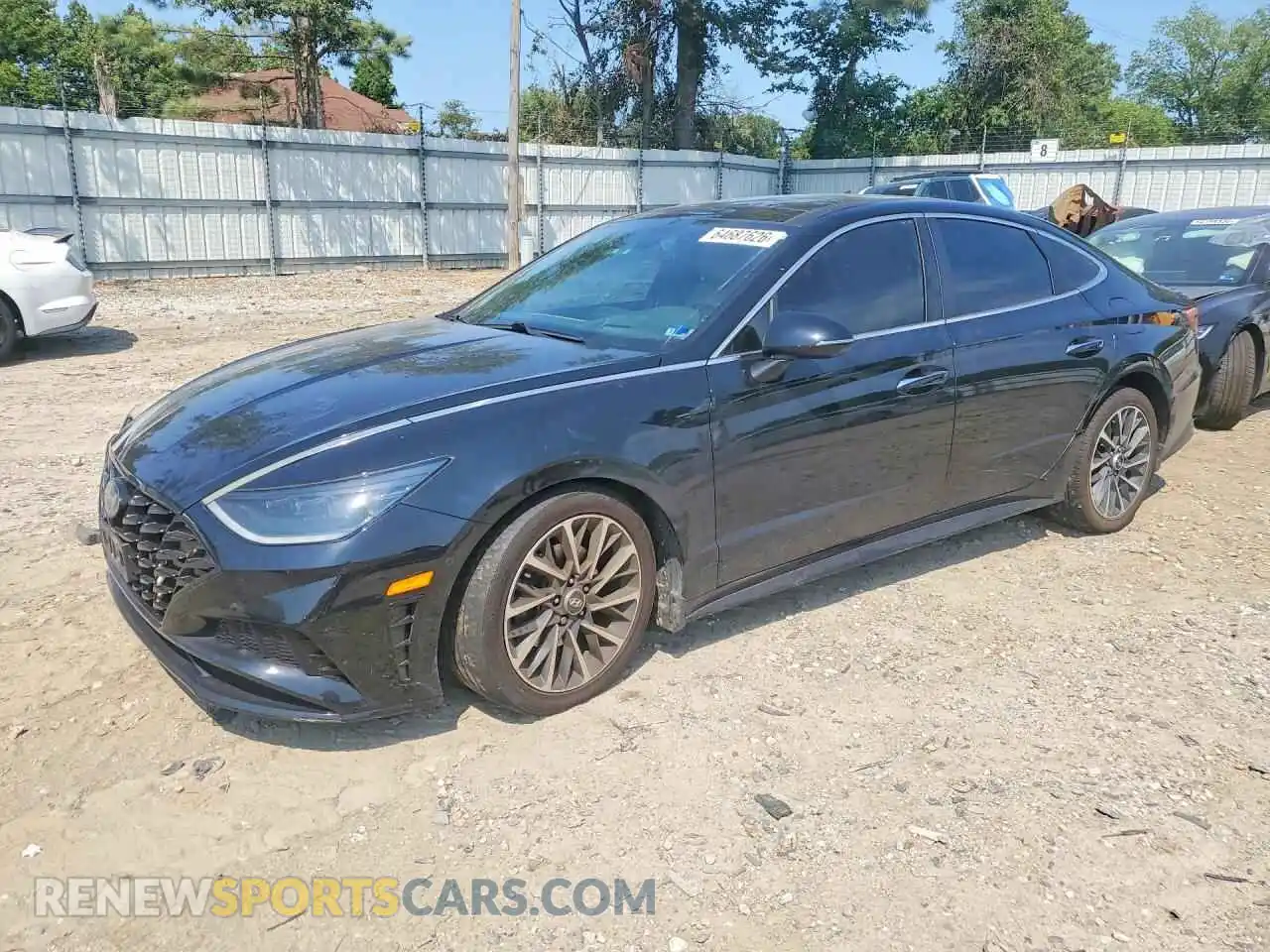 1 Photograph of a damaged car 5NPEH4J23MH117702 HYUNDAI SONATA 2021