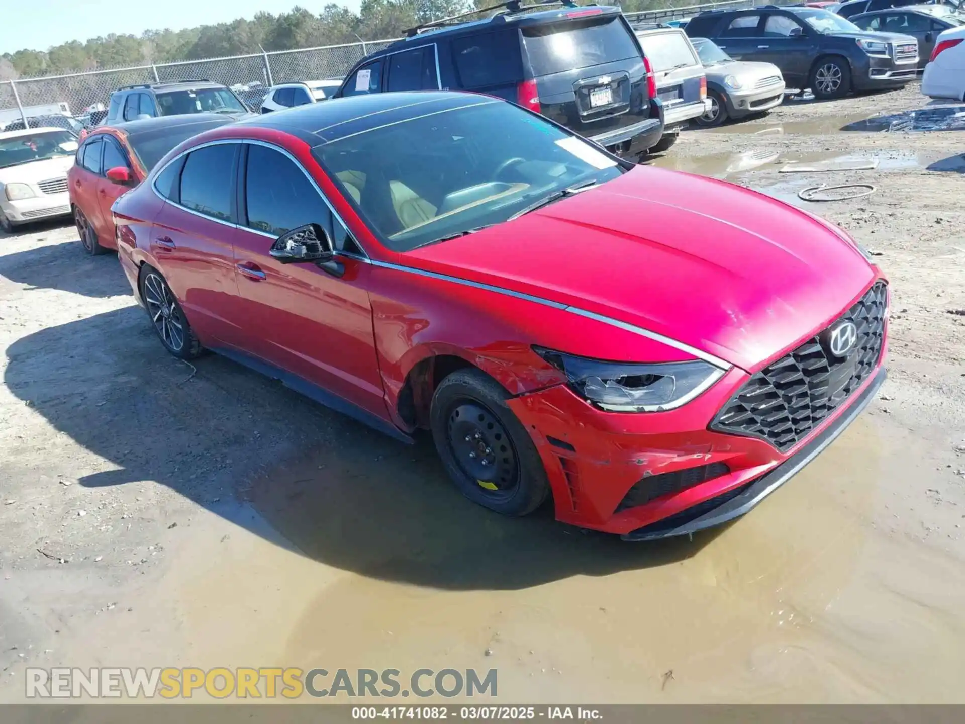 1 Photograph of a damaged car 5NPEH4J23MH119255 HYUNDAI SONATA 2021
