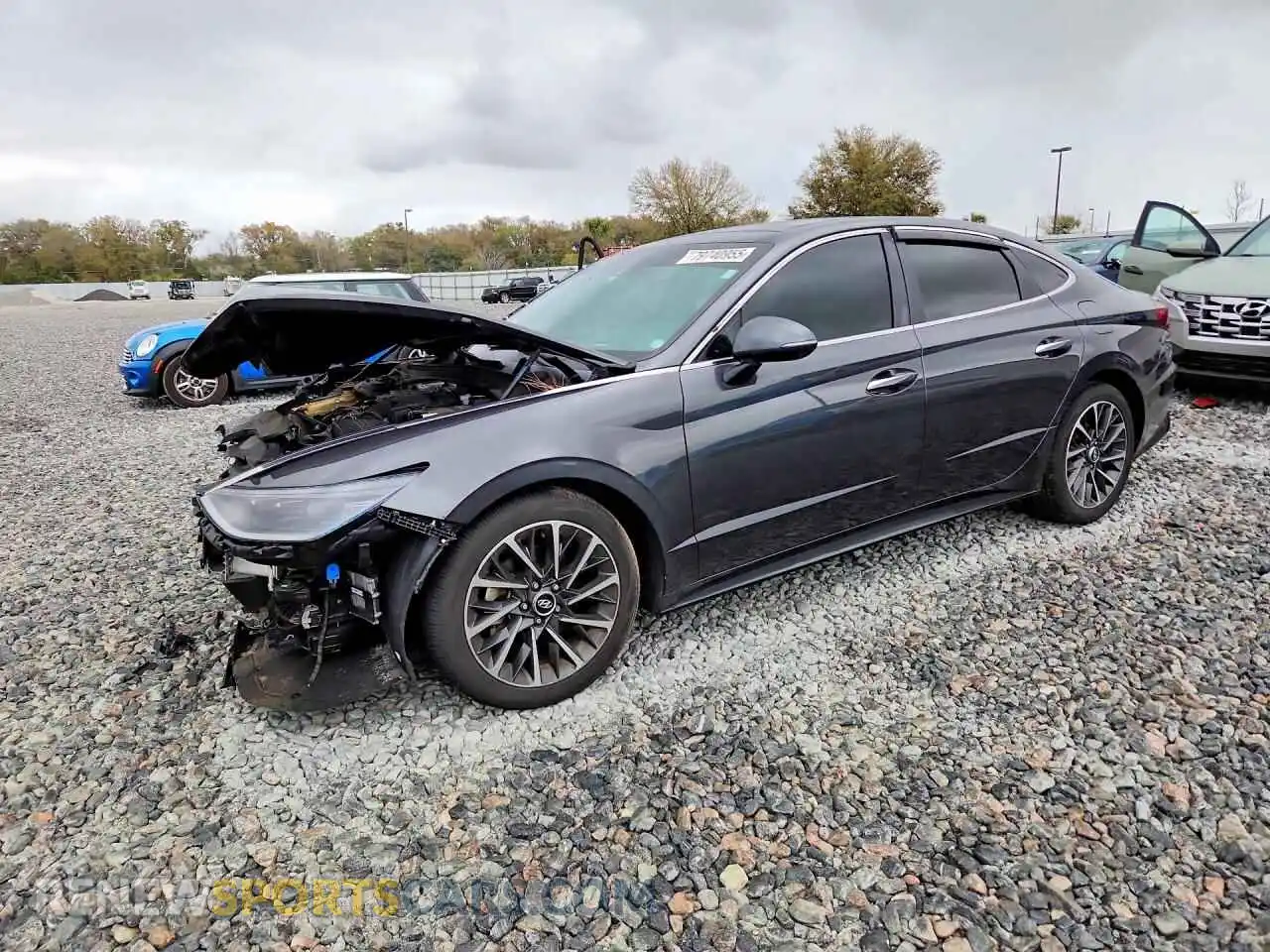 1 Photograph of a damaged car 5NPEH4J23MH123404 HYUNDAI SONATA 2021