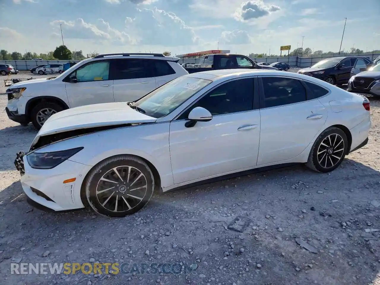 1 Photograph of a damaged car 5NPEH4J24MH100911 HYUNDAI SONATA 2021