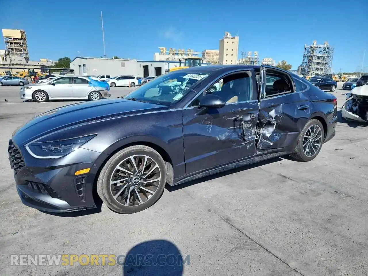 1 Photograph of a damaged car 5NPEH4J25MH064629 HYUNDAI SONATA 2021