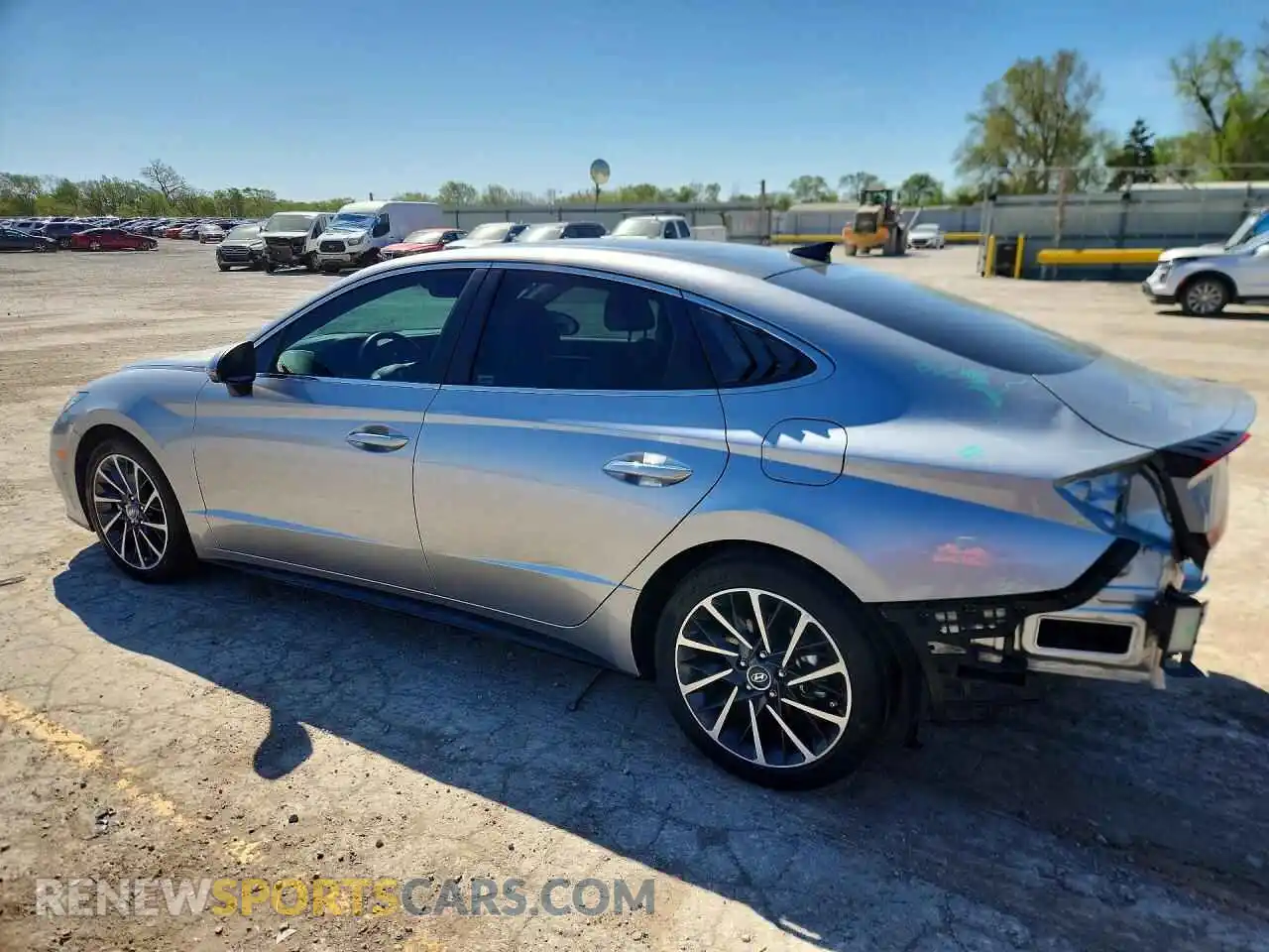 2 fotografías del automóvil dañado 5NPEH4J25MH123274 HYUNDAI SONATA 2021