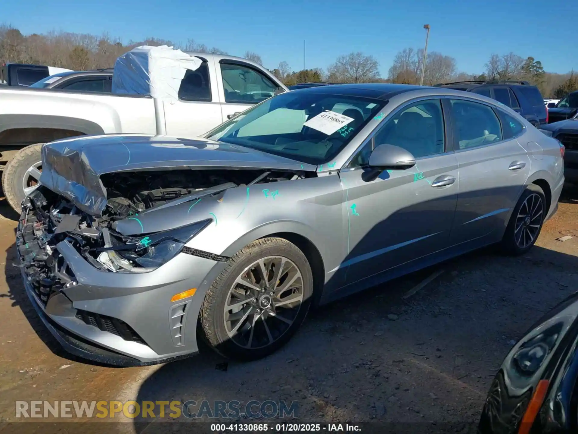 2 Photograph of a damaged car 5NPEH4J26MH066194 HYUNDAI SONATA 2021
