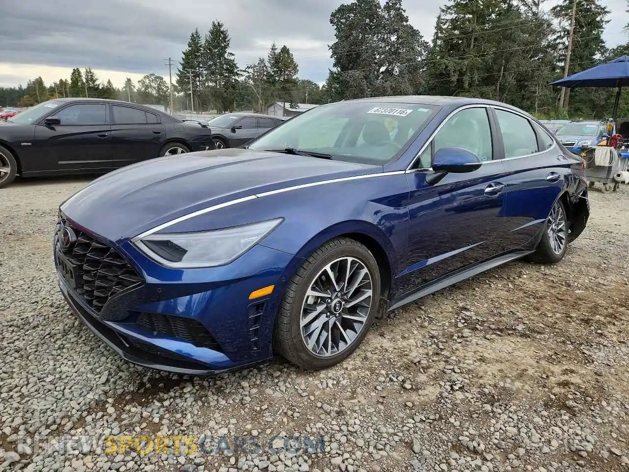 1 fotografías del automóvil dañado 5NPEH4J26MH117578 HYUNDAI SONATA 2021
