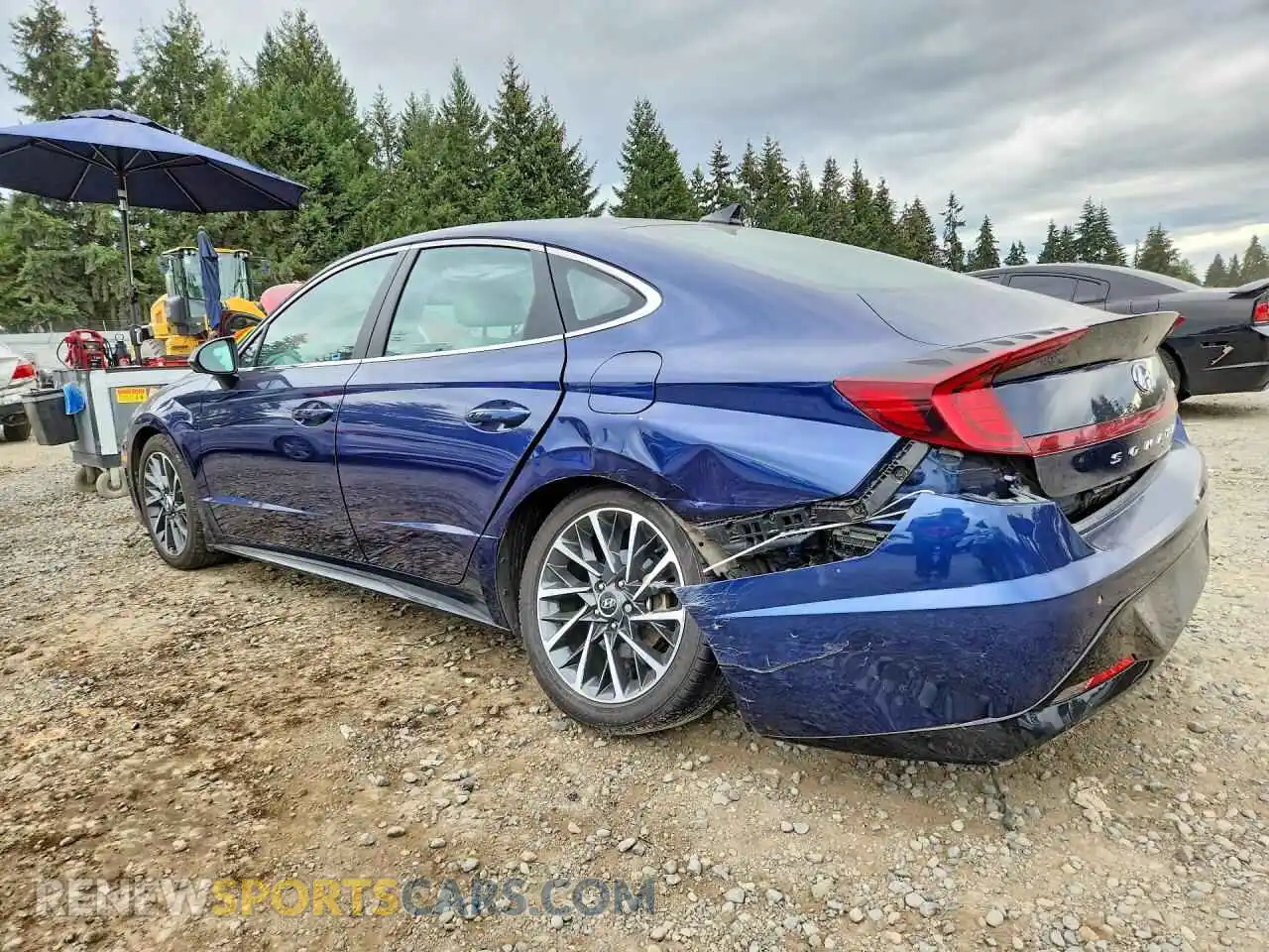 2 fotografías del automóvil dañado 5NPEH4J26MH117578 HYUNDAI SONATA 2021