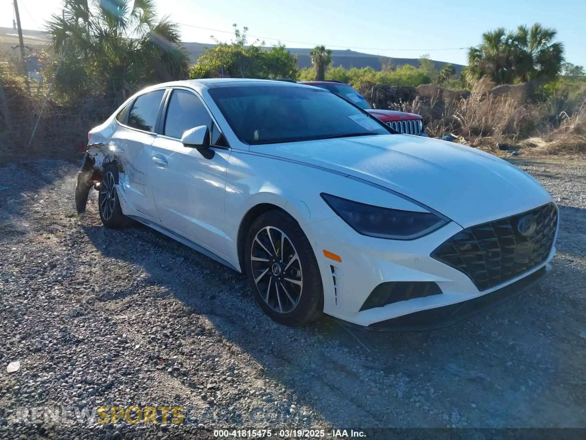 1 Photograph of a damaged car 5NPEH4J27MH076071 HYUNDAI SONATA 2021