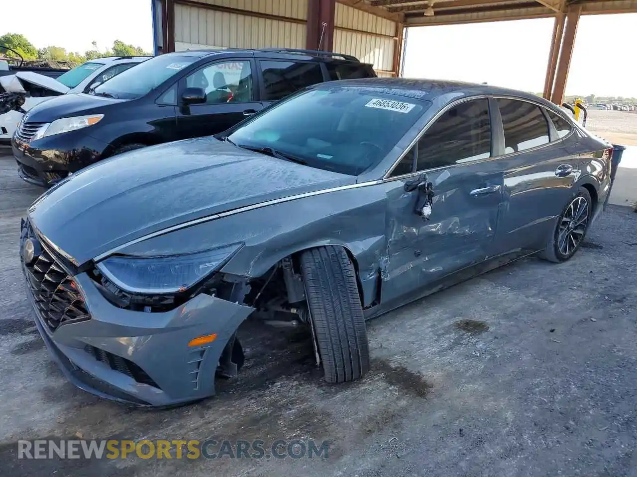 1 Photograph of a damaged car 5NPEH4J27MH110297 HYUNDAI SONATA 2021