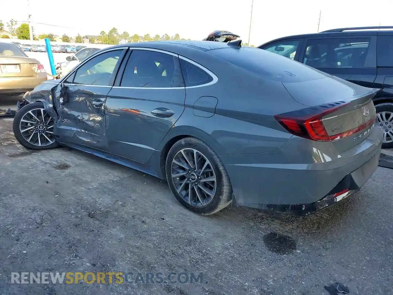 2 Photograph of a damaged car 5NPEH4J27MH110297 HYUNDAI SONATA 2021