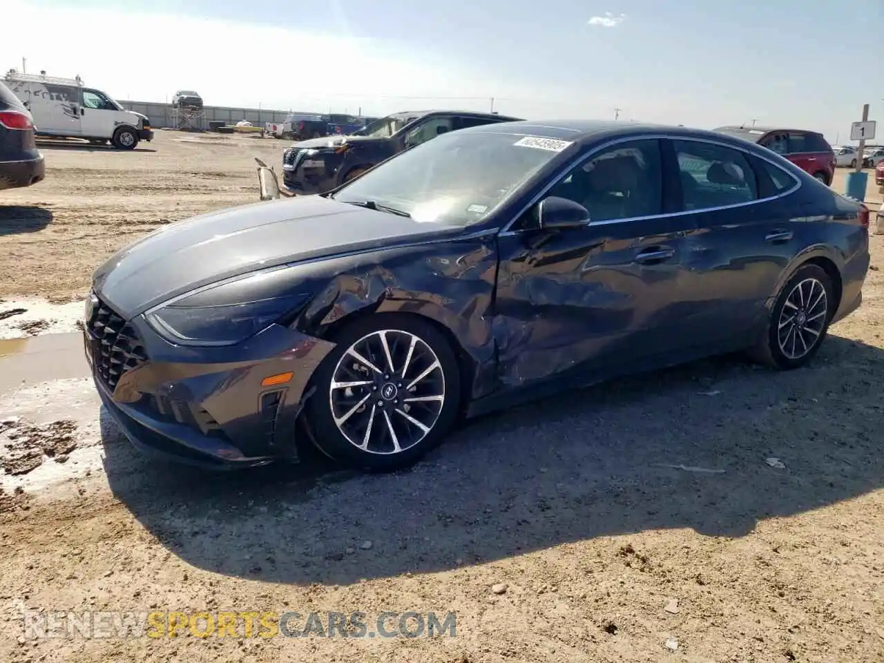 1 Photograph of a damaged car 5NPEH4J27MH113247 HYUNDAI SONATA 2021