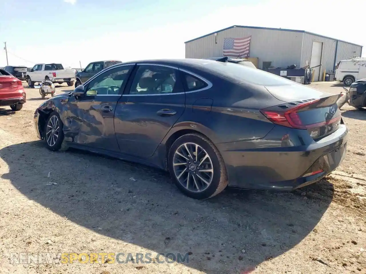 2 Photograph of a damaged car 5NPEH4J27MH113247 HYUNDAI SONATA 2021