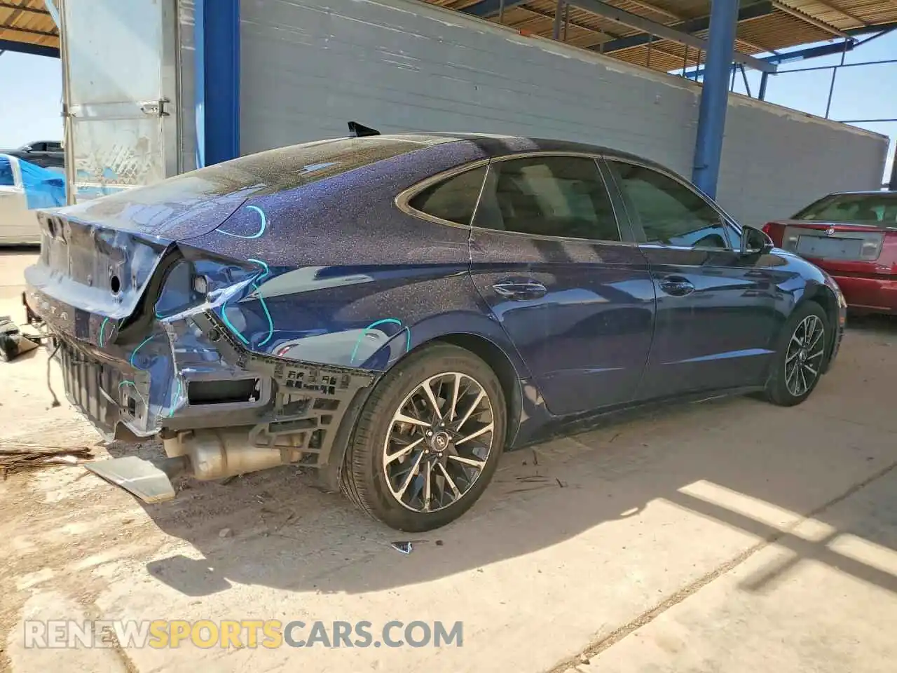 3 Photograph of a damaged car 5NPEH4J28MH090447 HYUNDAI SONATA 2021