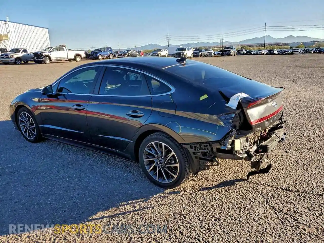 2 Photograph of a damaged car 5NPEH4J28MH122751 HYUNDAI SONATA 2021