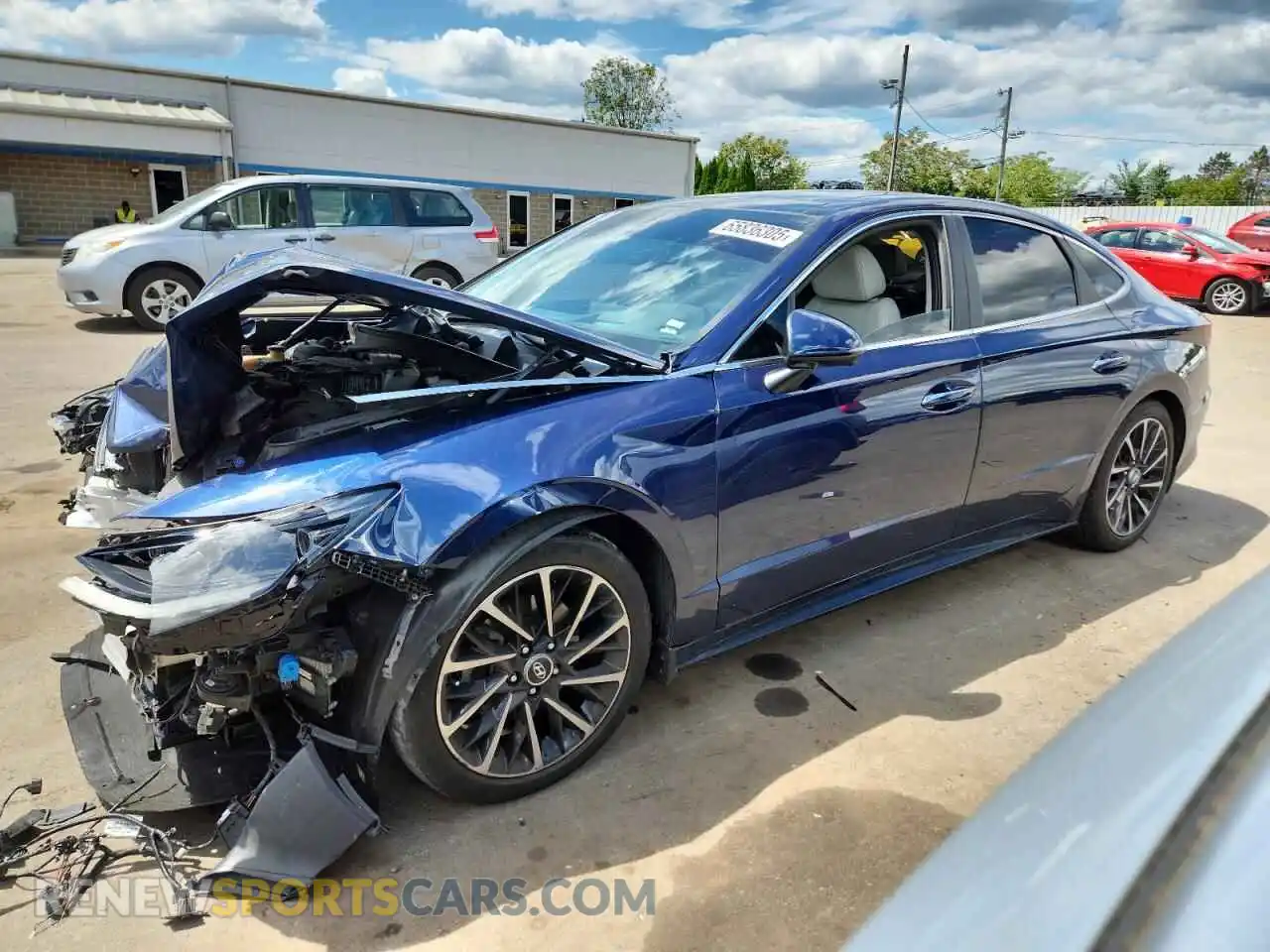 1 Photograph of a damaged car 5NPEH4J29MH095754 HYUNDAI SONATA 2021