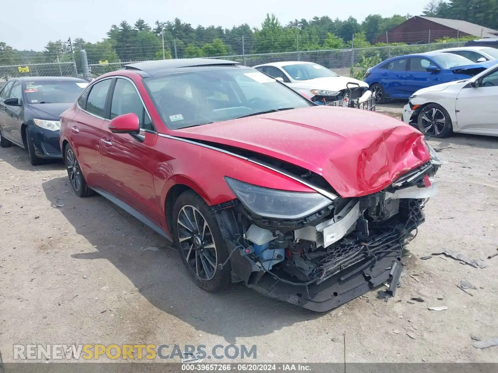 1 Photograph of a damaged car 5NPEH4J29MH118885 HYUNDAI SONATA 2021