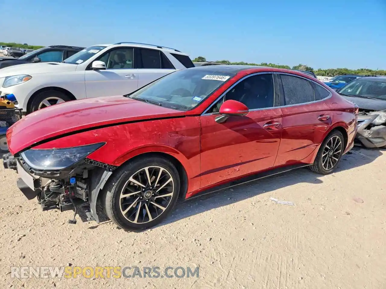 1 Photograph of a damaged car 5NPEH4J2XMH080373 HYUNDAI SONATA 2021