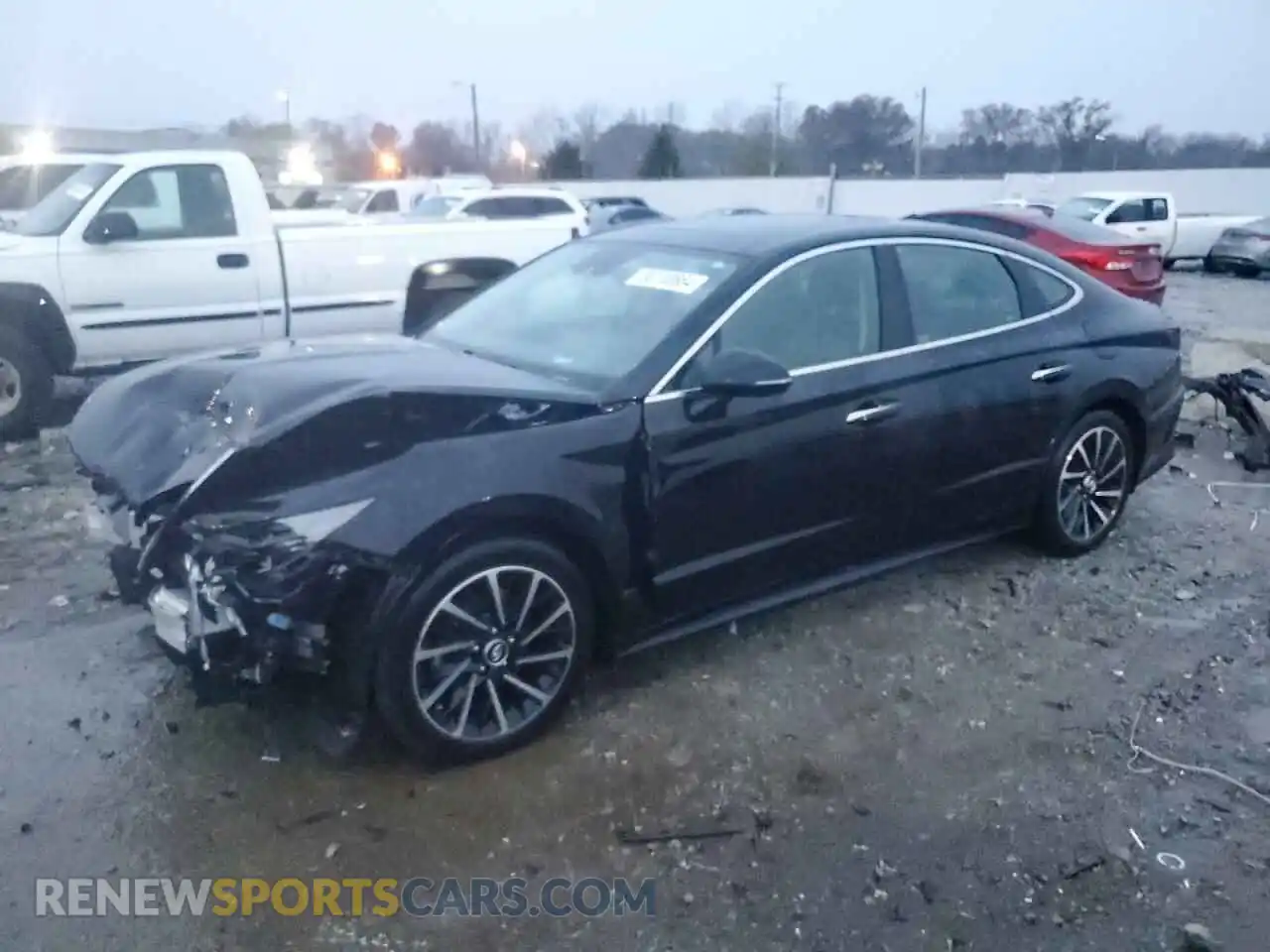 1 Photograph of a damaged car 5NPEH4J2XMH087906 HYUNDAI SONATA 2021