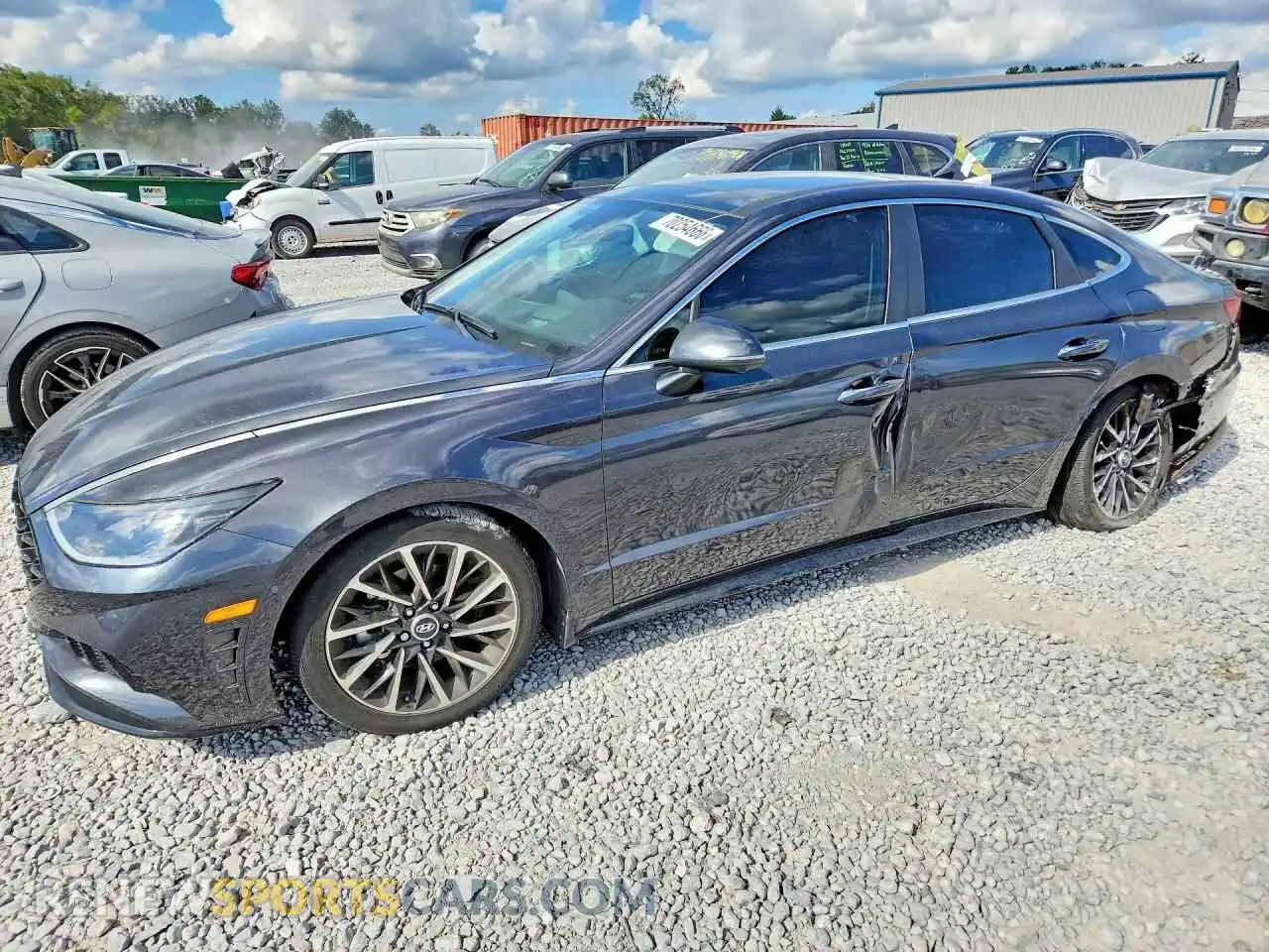 1 Photograph of a damaged car 5NPEH4J2XMH092328 HYUNDAI SONATA 2021