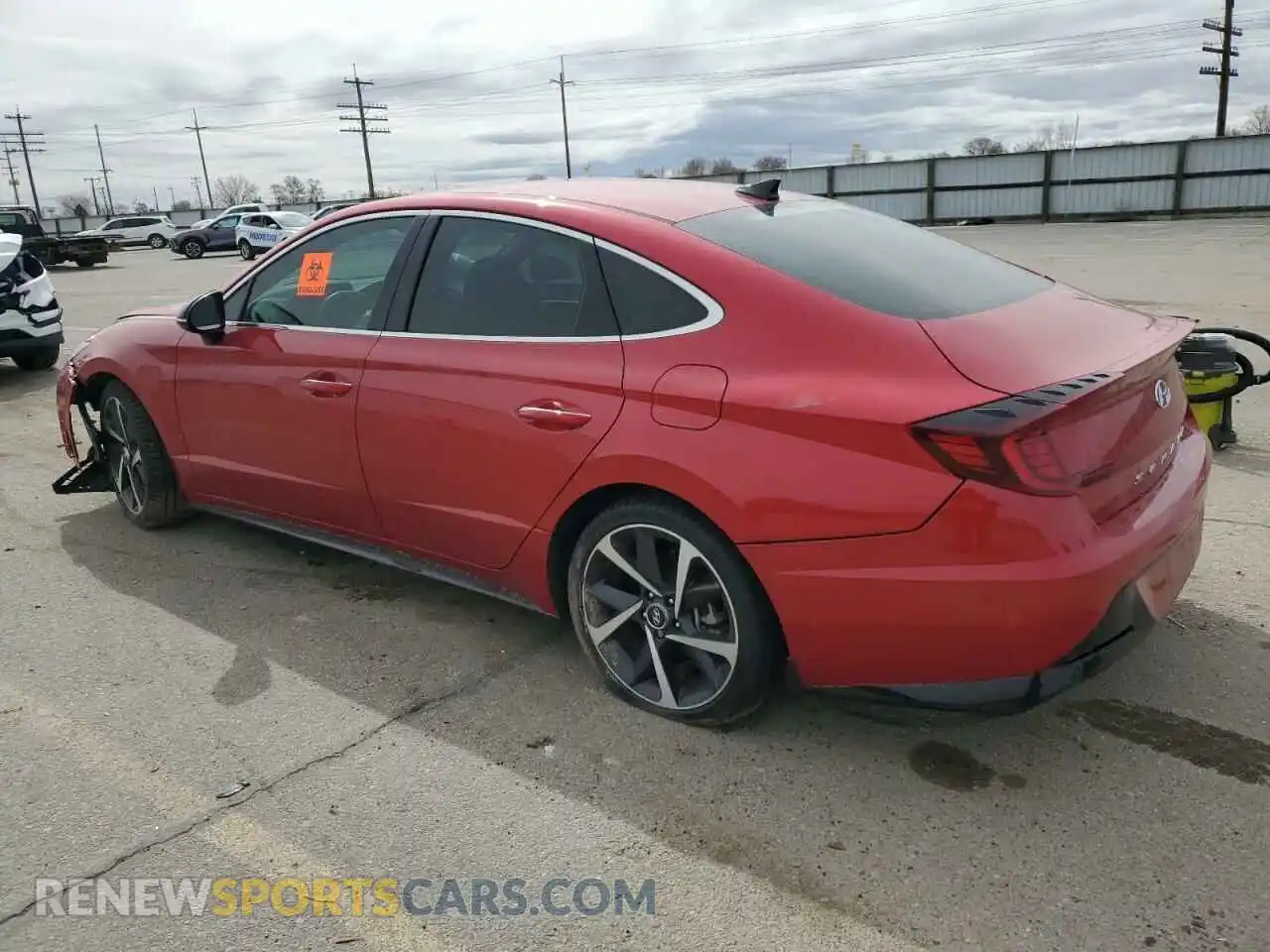 2 fotografías del automóvil dañado 5NPEJ4J25MH087588 HYUNDAI SONATA 2021