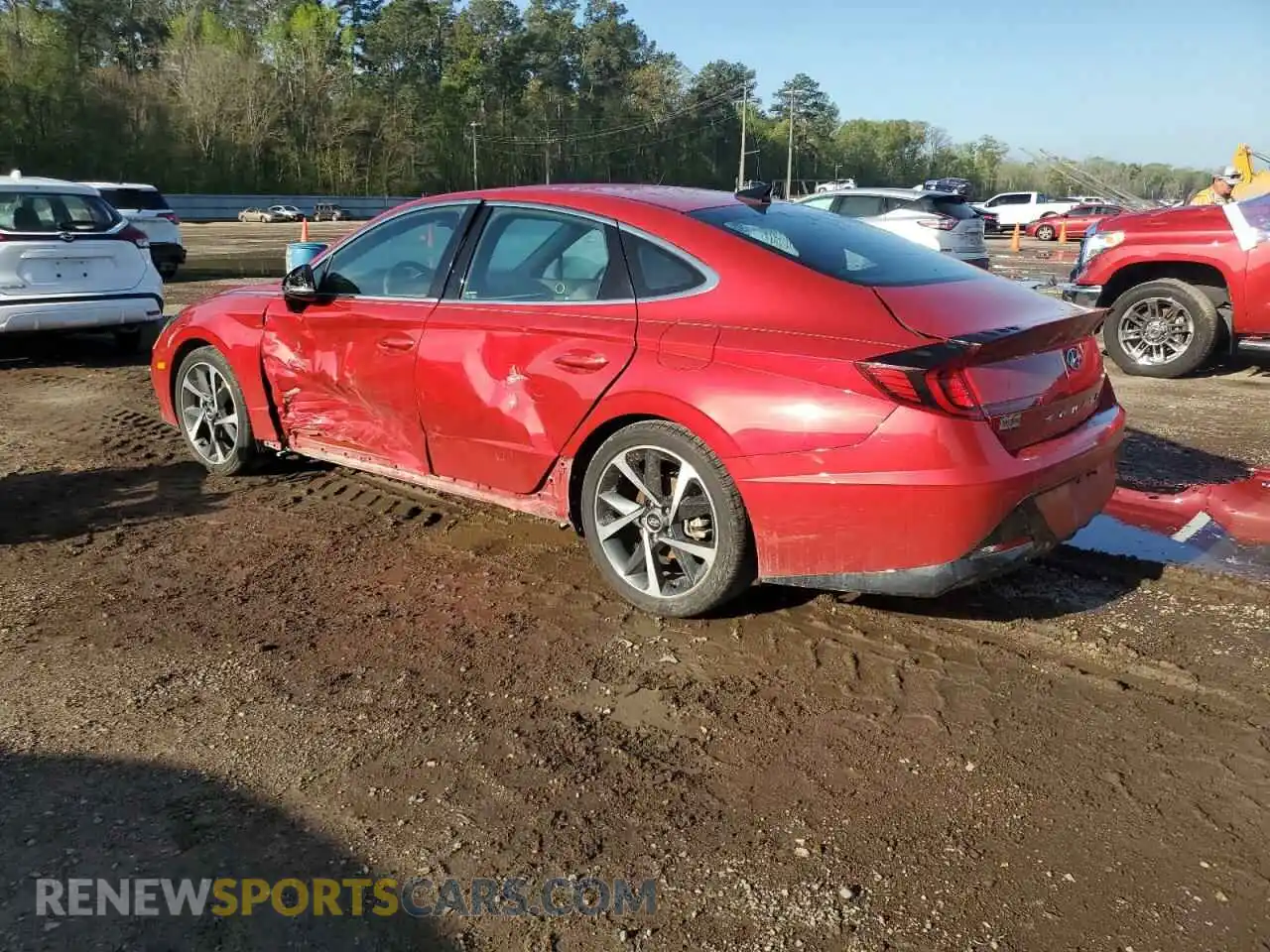 2 Photograph of a damaged car 5NPEJ4J25MH100341 HYUNDAI SONATA 2021