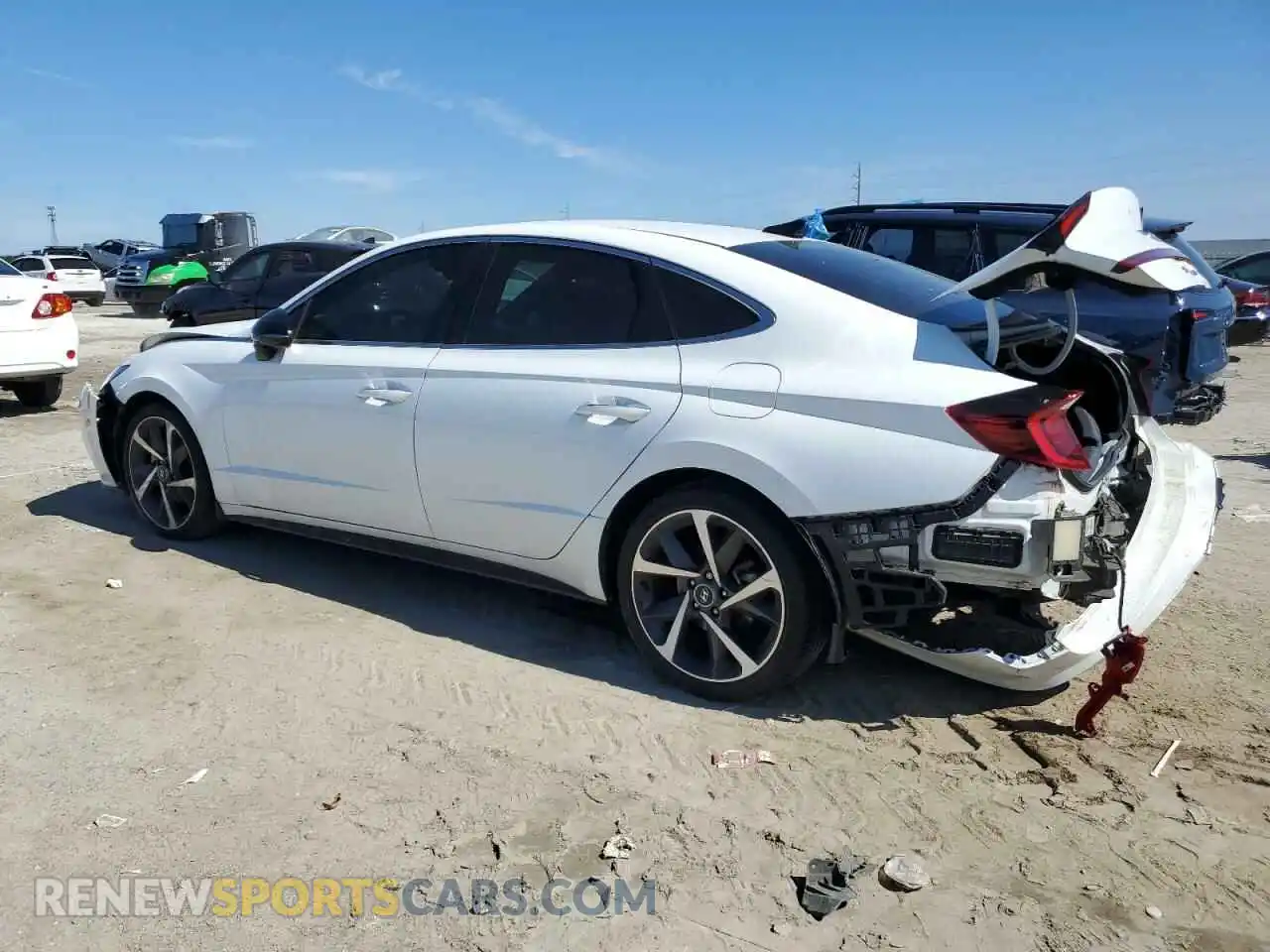 2 fotografías del automóvil dañado 5NPEJ4J25MH107998 HYUNDAI SONATA 2021