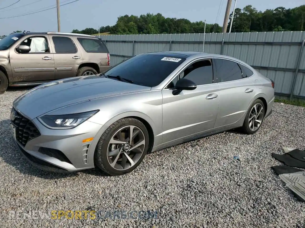 1 Photograph of a damaged car 5NPEJ4J27MH074891 HYUNDAI SONATA 2021