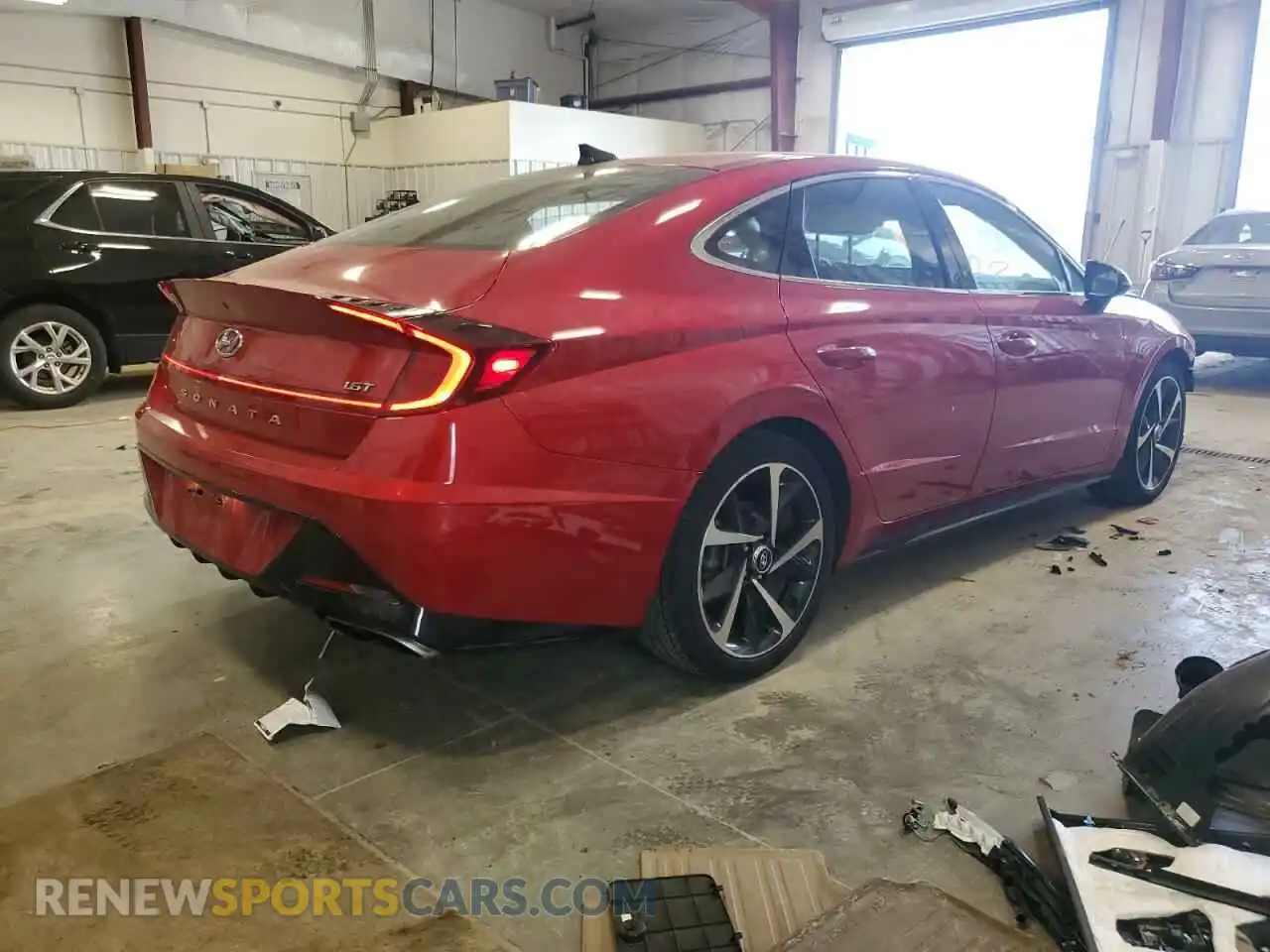 3 fotografías del automóvil dañado 5NPEJ4J27MH085793 HYUNDAI SONATA 2021