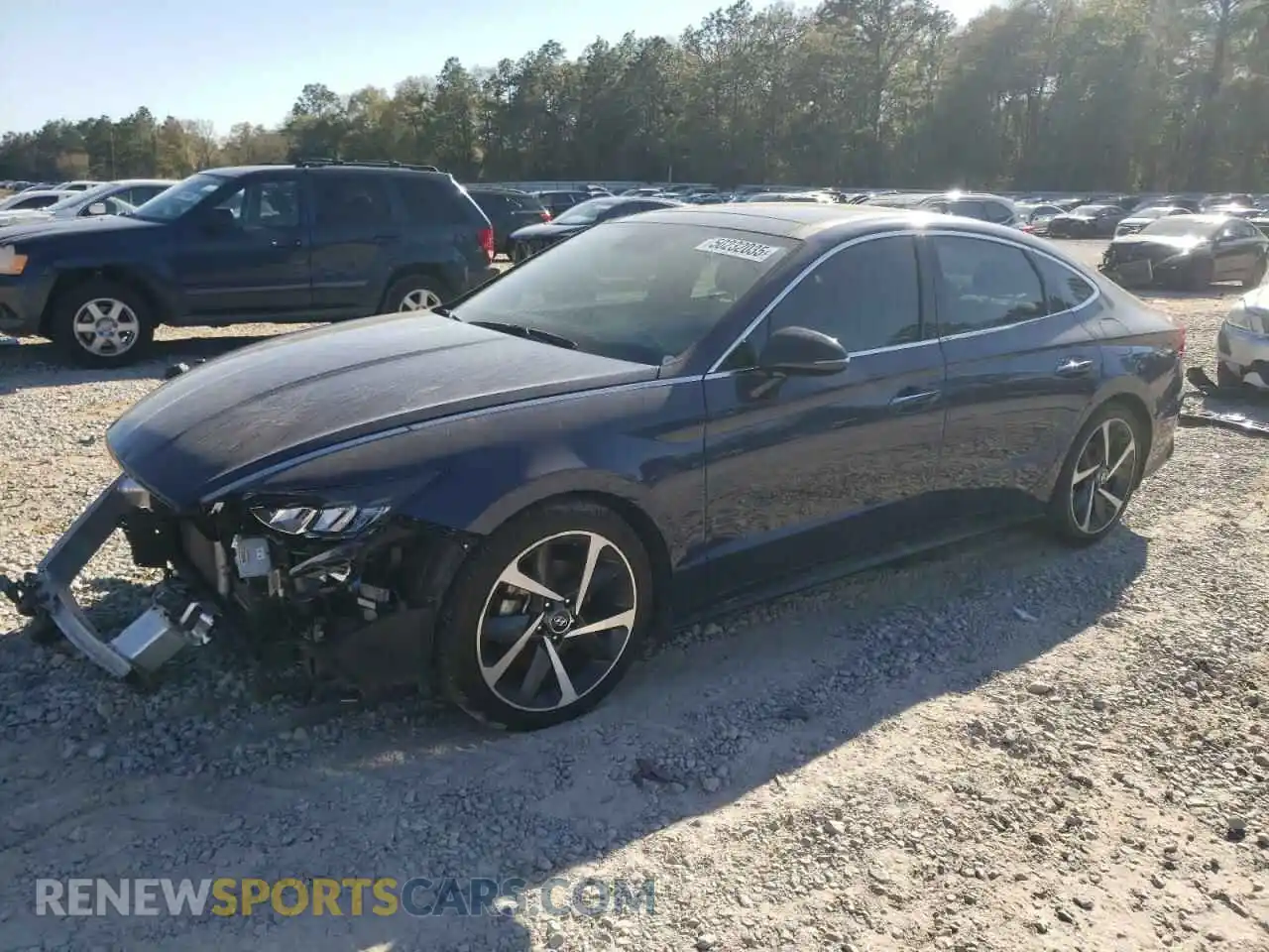 1 Photograph of a damaged car 5NPEJ4J27MH133132 HYUNDAI SONATA 2021
