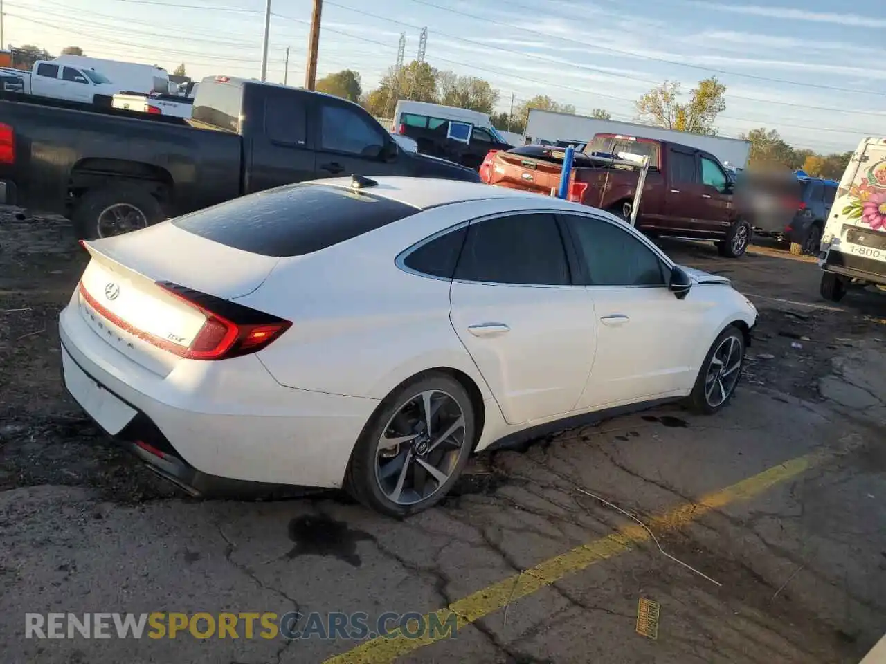 3 Photograph of a damaged car 5NPEJ4J28MH062765 HYUNDAI SONATA 2021