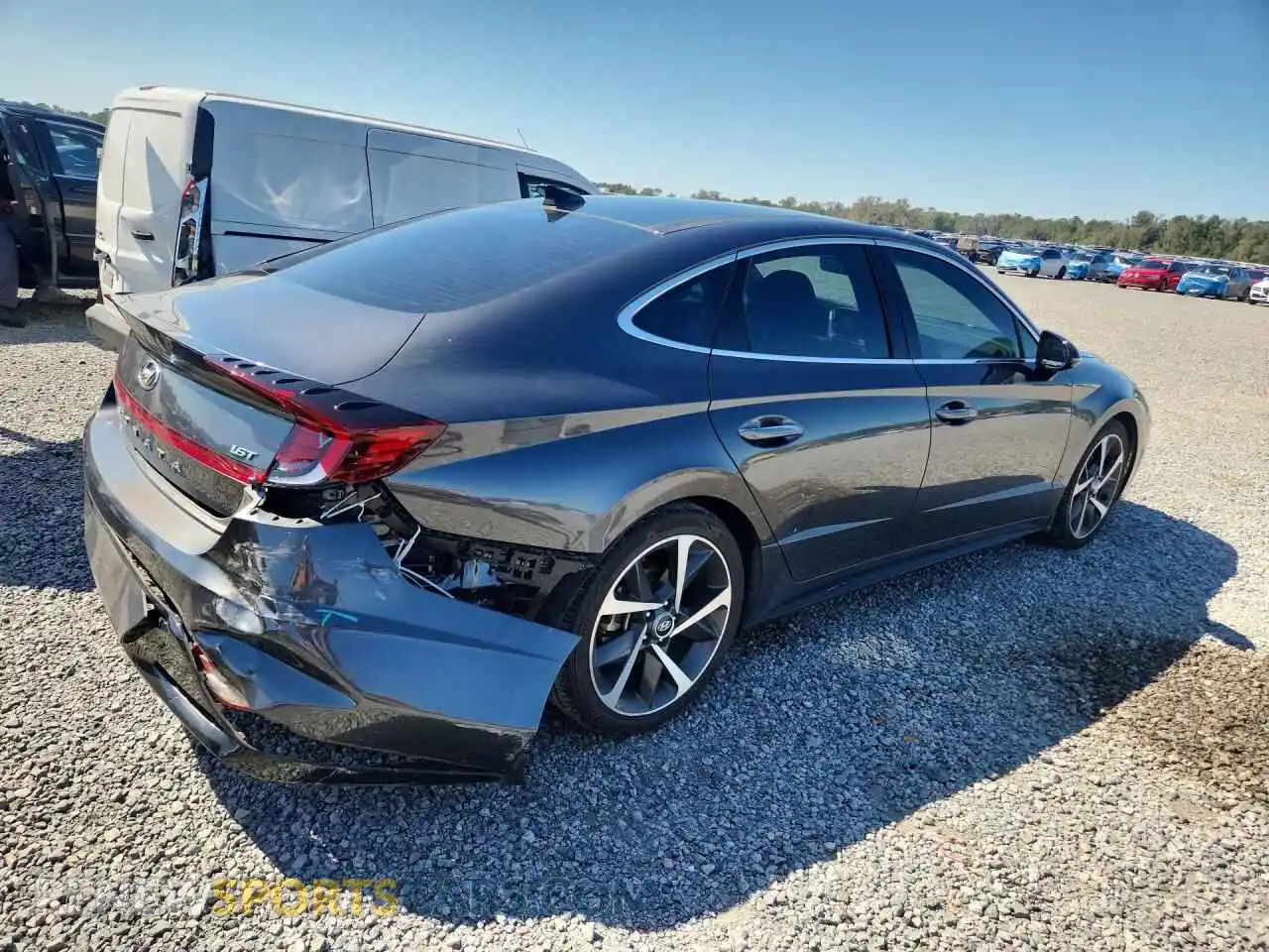 3 Photograph of a damaged car 5NPEJ4J28MH121734 HYUNDAI SONATA 2021