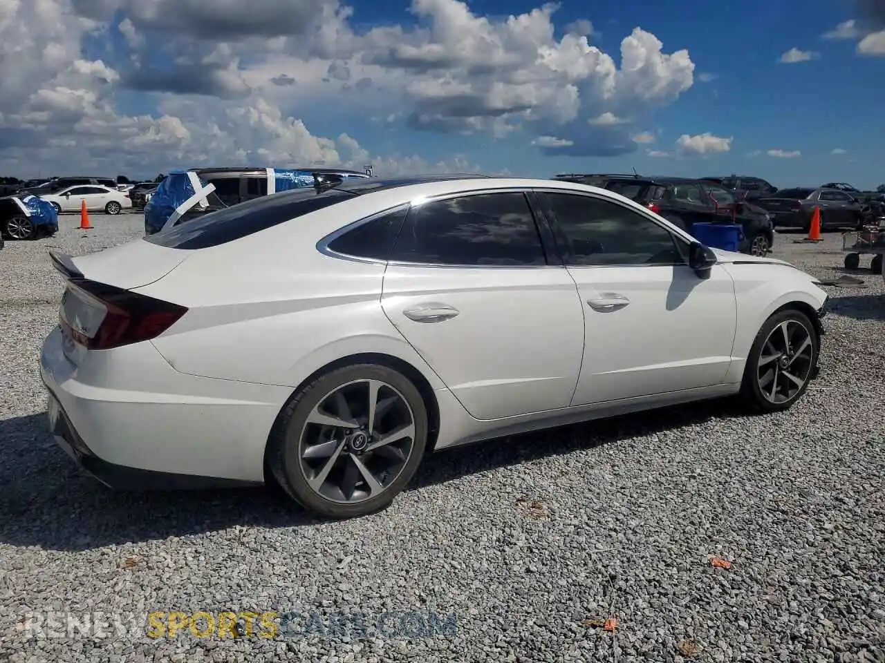 3 fotografías del automóvil dañado 5NPEJ4J29MH062578 HYUNDAI SONATA 2021