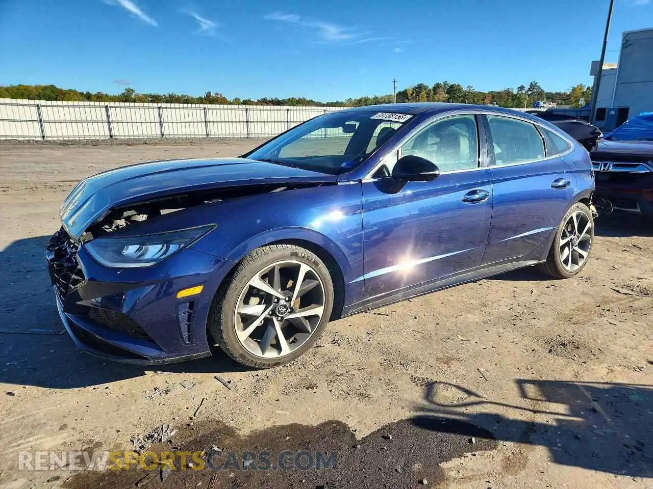1 fotografías del automóvil dañado 5NPEJ4J2XMH085965 HYUNDAI SONATA 2021