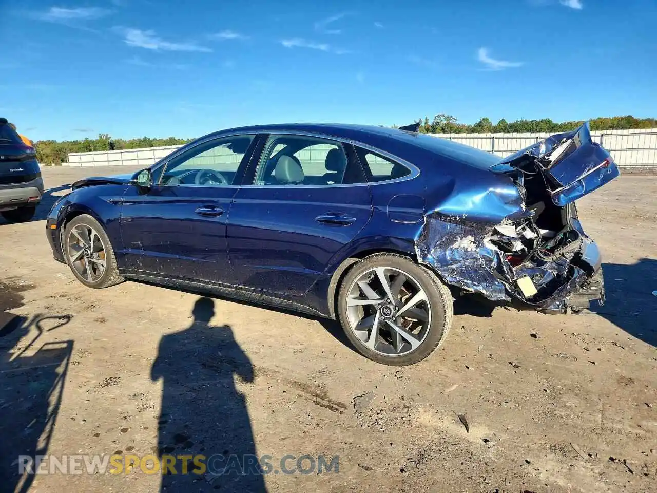 2 fotografías del automóvil dañado 5NPEJ4J2XMH085965 HYUNDAI SONATA 2021