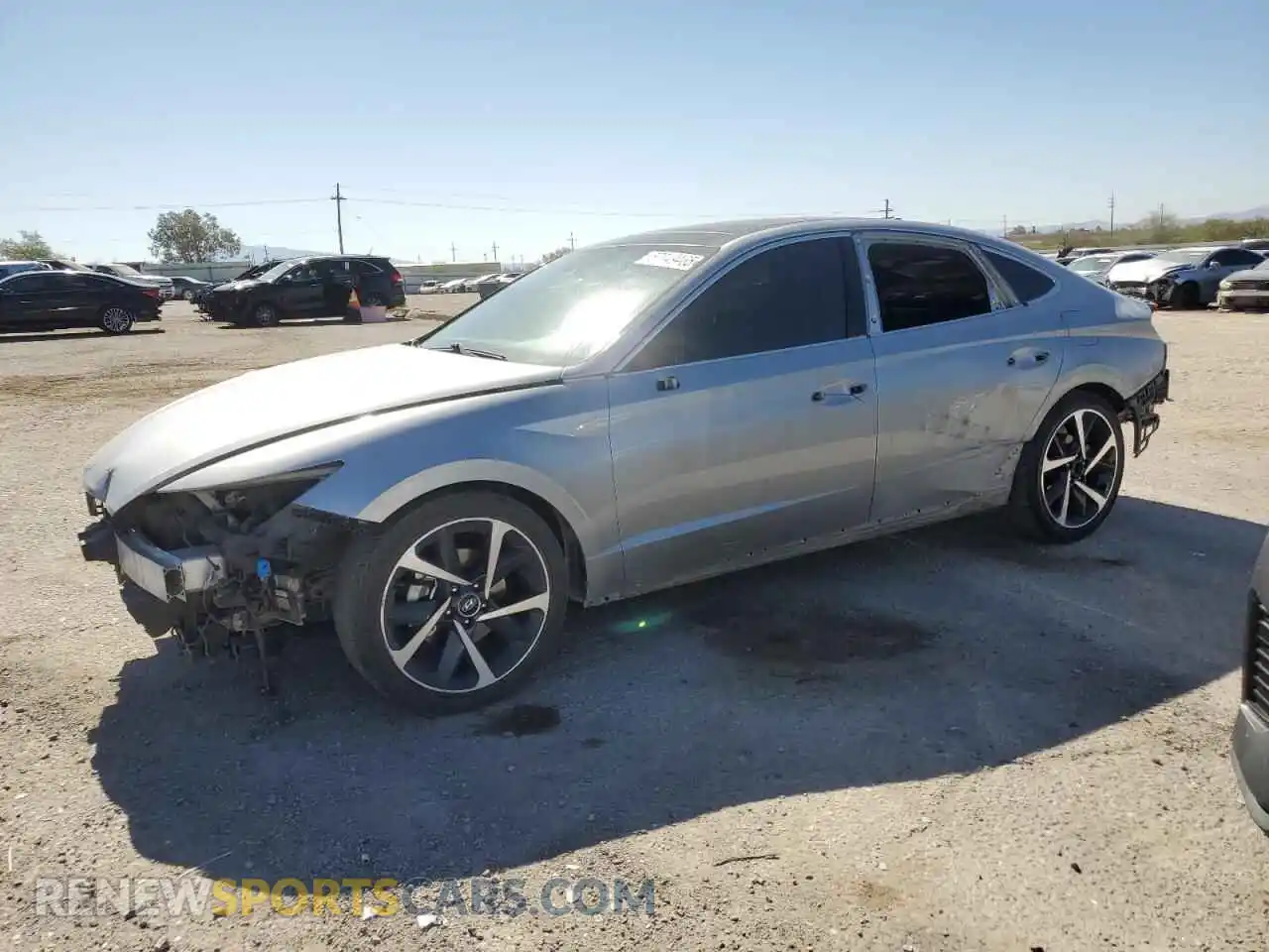 1 Photograph of a damaged car 5NPEJ4J2XMH114445 HYUNDAI SONATA 2021