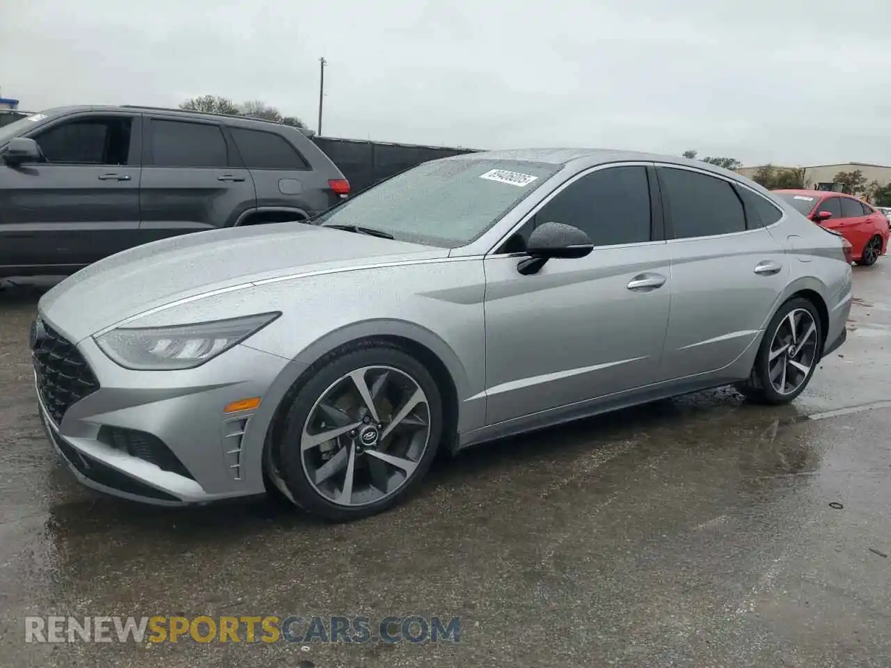 1 Photograph of a damaged car 5NPEJ4J2XMH128572 HYUNDAI SONATA 2021