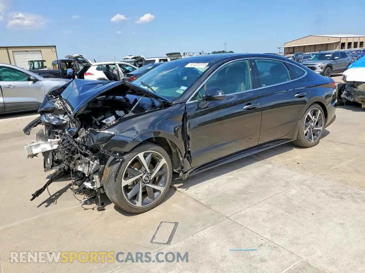 1 Photograph of a damaged car 5NPEJ4J2XMH132878 HYUNDAI SONATA 2021