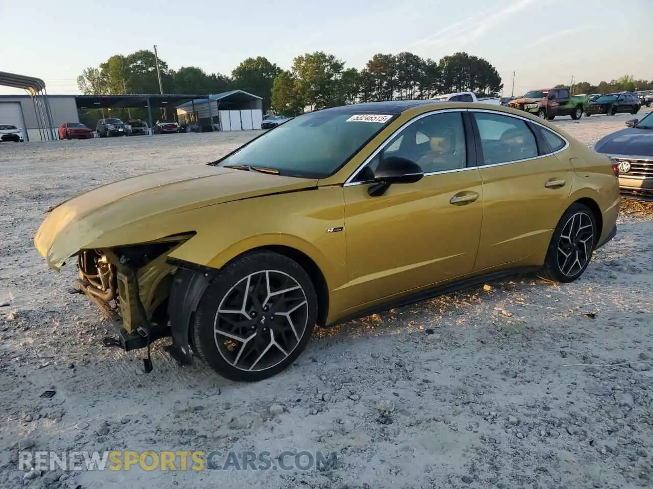 1 Photograph of a damaged car 5NPEK4JC0MH107669 HYUNDAI SONATA 2021