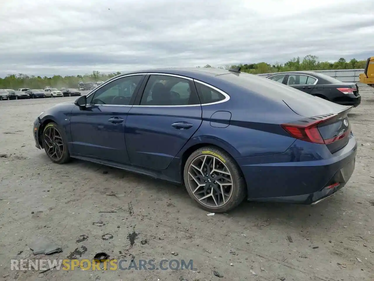 2 fotografías del automóvil dañado 5NPEK4JC1MH122889 HYUNDAI SONATA 2021