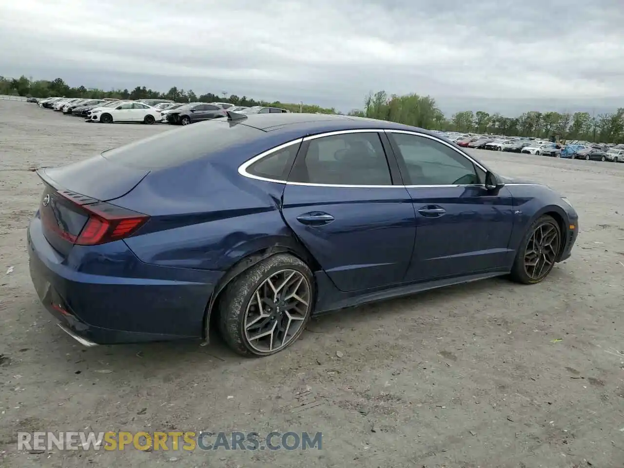 3 fotografías del automóvil dañado 5NPEK4JC1MH122889 HYUNDAI SONATA 2021