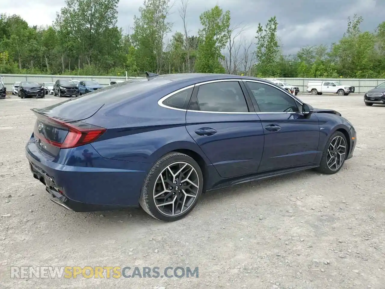 3 Photograph of a damaged car 5NPEK4JC2MH113800 HYUNDAI SONATA 2021
